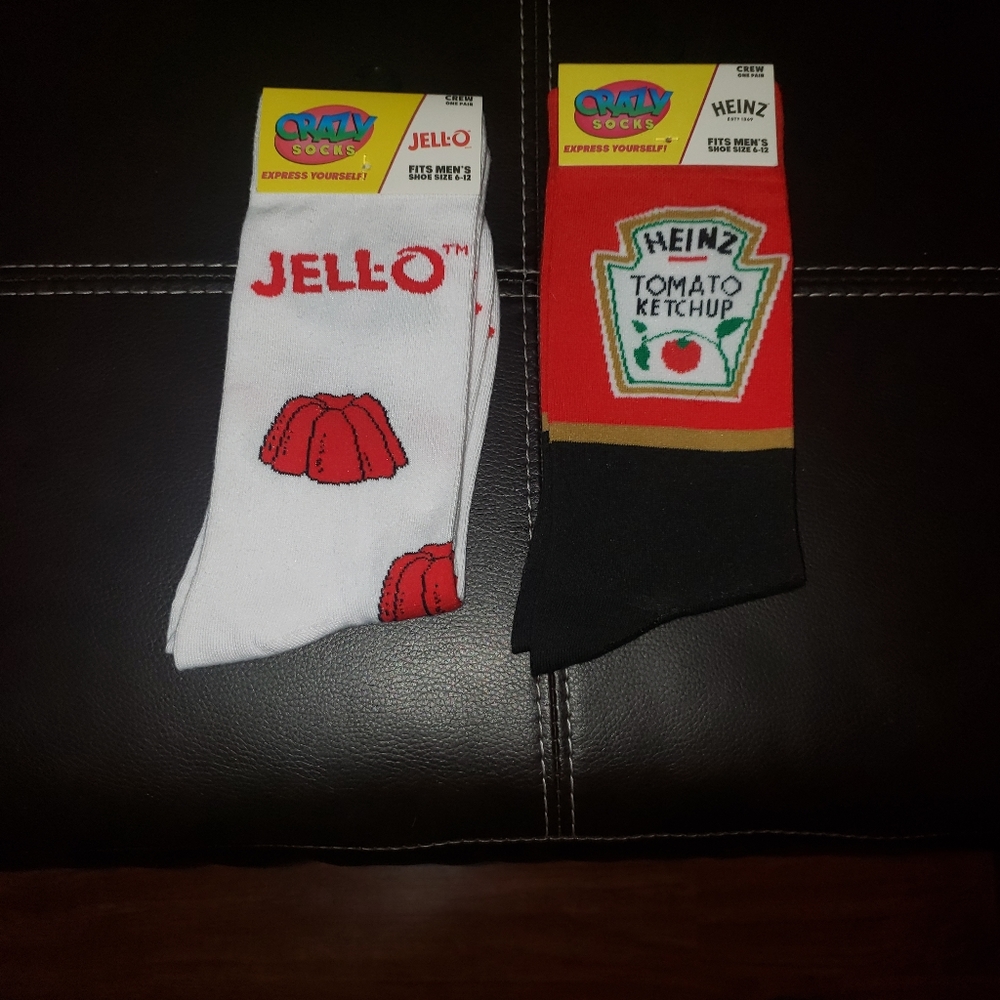 CRAZY SOCKS JELL-O/HEINZ 6-12